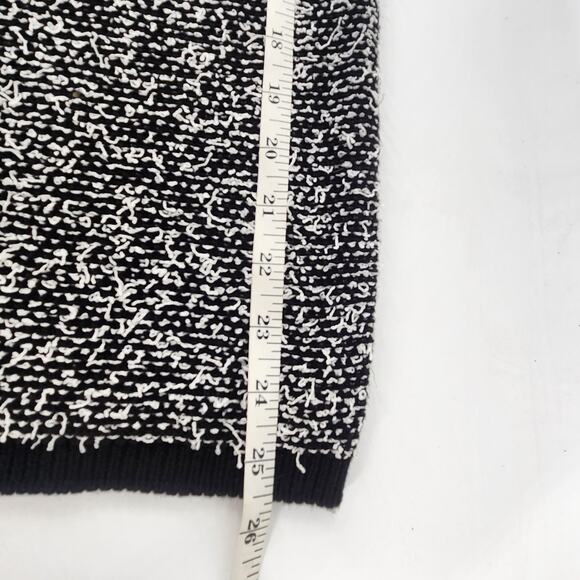 Calvin Klein Eyelash Textured Knee Length Pencil Skirt Large Black Cozy Office - Picture 7 of 7